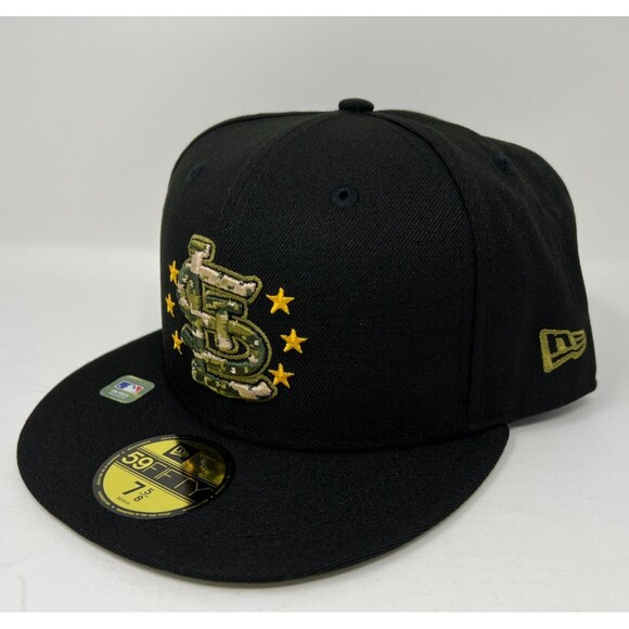 New Era St. Louis Cardinals Armed Forces Day 59FIFTY Fitted Camo Hat Cap 7 5/8 - Picture 3 of 7